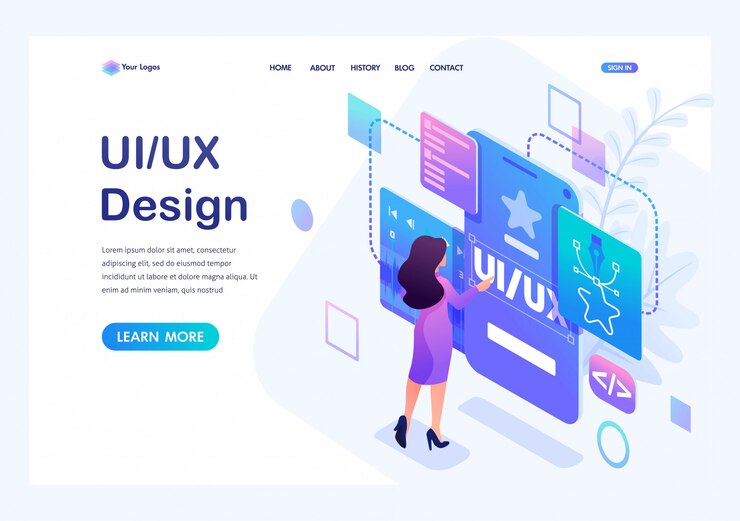 isometric-young-woman-creates-custom-design-mobile-application-ui-ux-design_130740-84